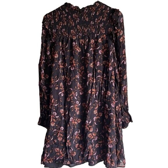 Sanctuary Womens Run Wild Shift Dress Size 12 Printed Floral Rayon Lined Bohemia - Picture 2 of 7